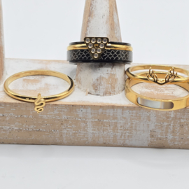 ixxxi ringen set compleet maat 20.5 en 8 mm breed 25-303