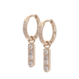 Hoops Charm Sparkle Rosé