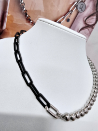 ixxxi Connect ketting compleet, zwart/zilver. Connect257