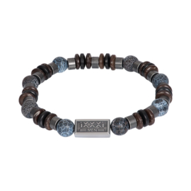 Yusaf  Zwart ixxxi  heren armband