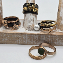 ixxxi ringen set compleet maat 17. 1 basis en 11 vulringen. 25-322