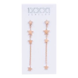 Ear studs 4 stars dangle E0190199002