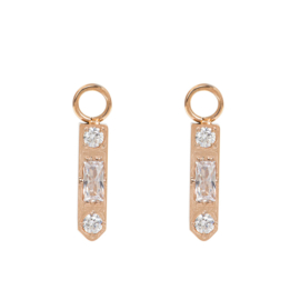 Hoops Charm Sparkle Rosé