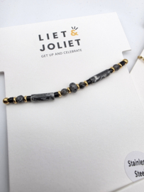 Biba Liet en Joliet, armbanden set, Stainless steel.  2626