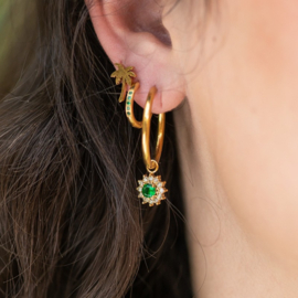 Ear studs palm tree