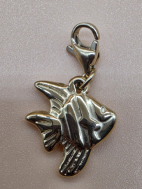 RVS bedel Vis klein. Goud.