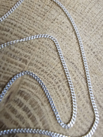 Echt zilveren Gourmet collier, 1.2 mm
