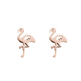 Ear studs flamingo