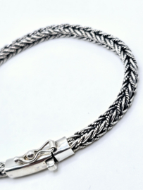 Echt zilveren zware schakelarmband,  20 cm bijzonder mooie schakel!