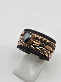 ixxxi ring compleet, maat 17.5 met limited edition basisring.