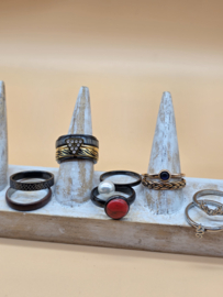 ixxxi ringen set compleet maat 17. 1 basis en 11 vulringen. 25-321