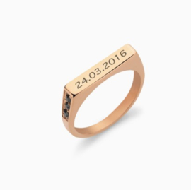 Noir bar rosé gold