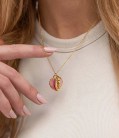 Seashell heart & tag Gold