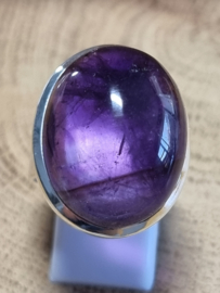 Zilveren ring Amethist maat 19.5