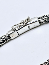Echt zilveren zware schakelarmband,  20 cm bijzonder mooie schakel!