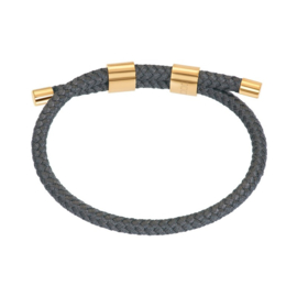 Armband Cozy Grijs/Goud