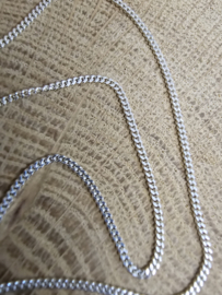 Echt zilveren Gourmet collier, 1.2 mm