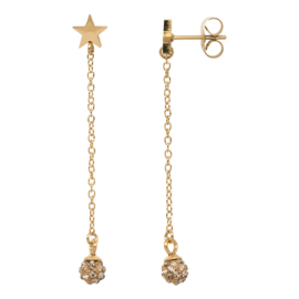 Ear studs wrecking ball Topaz
