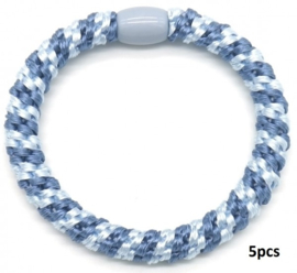 Hairtie bracelet multi blauw