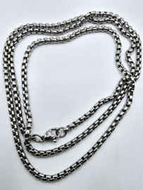 Jasseron Collier, 3 mm breed, 65 cm