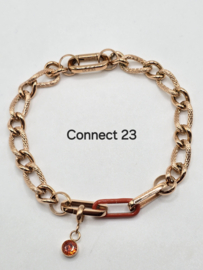 Connect  23 armband compleet, 3 verschillende maten. Rosé