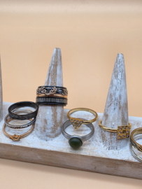 ixxxi ringen set compleet maat 17. 1 basis en 11 vulringen. 25-324