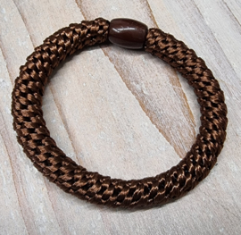 Hairtie bracelet bruin