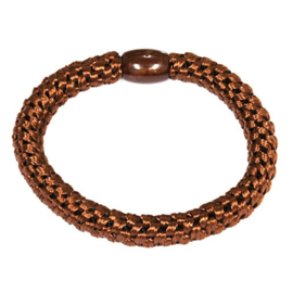 Hairtie bracelet bruin