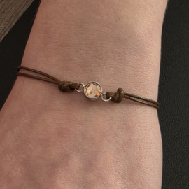 Set Top part armband met 3 verwisselbare top part stenen.