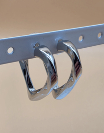 Biba Lief en Joliet, oorbellen, stainless steel, zilver