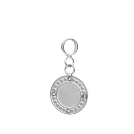 Bedel Zirconia Round gegraveerd met 1 initiaal.