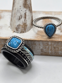 Prachtige ixxxi ring set compleet maat 19.5 en 12 mm 25-250