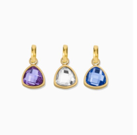Birthstone charm Gold