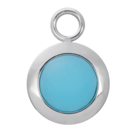 Charm Mattt aqua zilver