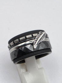 ixxxi ring compleet, maat 18.5 met limited edition basisring.
