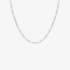 Biba Lief en Joliet ketting, stainless steel, zilver