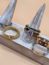 ixxxi ringen set compleet maat 19. 1 basis en 11 vulringen. 20266