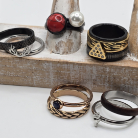 ixxxi ringen set compleet maat 17. 1 basis en 11 vulringen. 25-321
