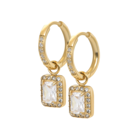 Hoops Charm Celebration Gold