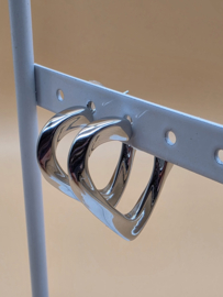 Biba Lief en Joliet, oorbellen, stainless steel, zilver
