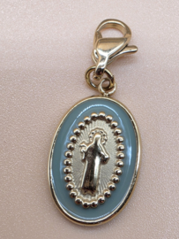 RVS charm Madonna. goud.