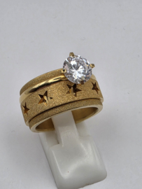 ixxxi ring compleet, maat 19 met limited edition basisring.