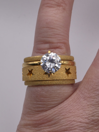 ixxxi ring compleet, maat 19 met limited edition basisring.
