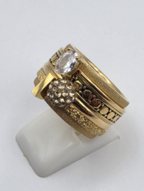 ixxxi ring compleet, maat 17 met limited edition basisring.