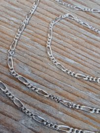 Zilver collier Gourmet : 2,0mm 60 cm lengte