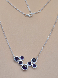 925 Collier met Amethist