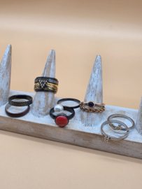 ixxxi ringen set compleet maat 17. 1 basis en 11 vulringen. 25-321