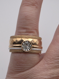 ixxxi ring compleet, maat 19 met limited edition basisring.