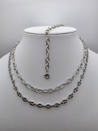 Biba Liet en Joliet, stainless steel, set, 3 kettingen plus 1 armband 2635