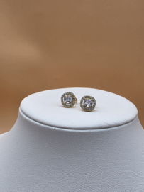 Oorknopjes - vierkant kristal- en zirkoonoxiden